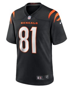 Alternative view of Jermaine Burton Cincinnati Bengals Nike  Game Jersey -  Black