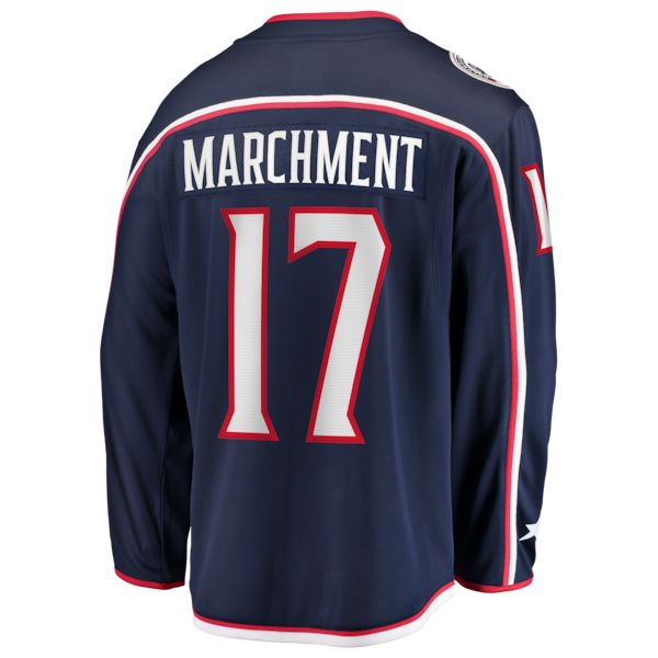 Mason Marchment Columbus Blue Jackets Home Premier Breakaway Player Jersey - Navy - Image 3