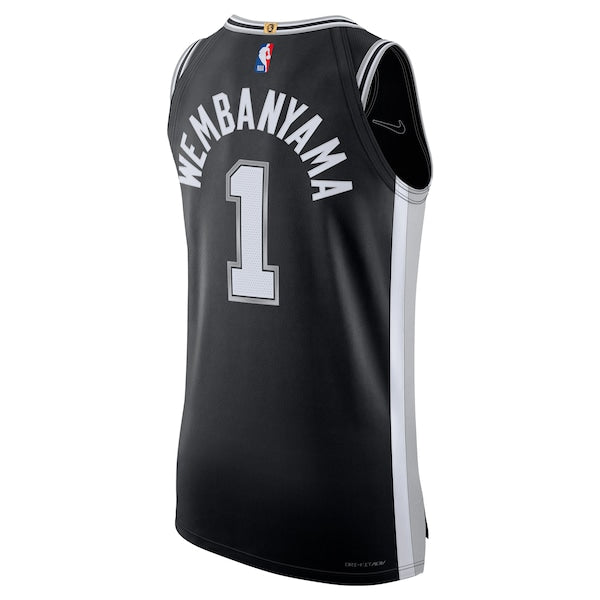 Victor Wembanyama San Antonio Spurs Nike Authentic Jersey - Icon Edition - Black - Image 4