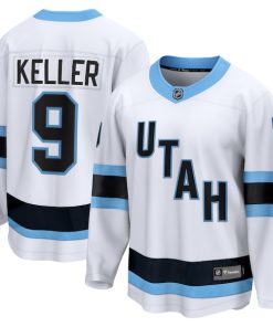 Clayton Keller Utah Hockey Club  Breakaway Player Jersey - White/Black