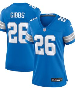 Jahmyr Gibbs Detroit Lions Nike Women's Game Jersey - Blue
