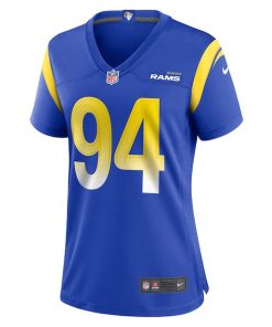 Alternative view of Desjuan Johnson Los Angeles Rams Nike Women's Home Game Jersey - Royal