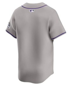 Alternative view of Colorado Rockies Nike Road Limited Jersey?¨C Gray