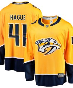 Nicolas Hague Nashville Predators  Home Breakaway Jersey - Gold