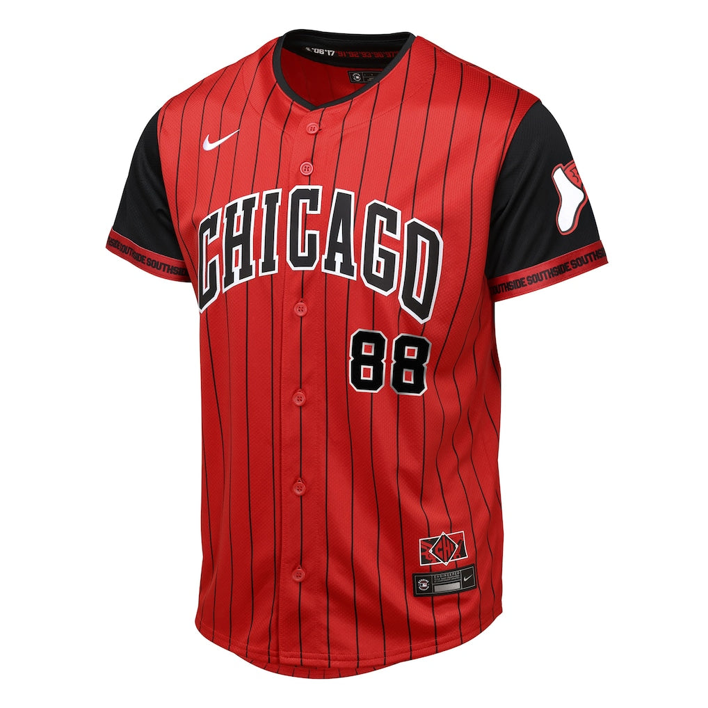 Luis Robert Jr. Chicago White Sox Youth 2025 City Connect Limited Player Jersey - Red/Black - Image 2