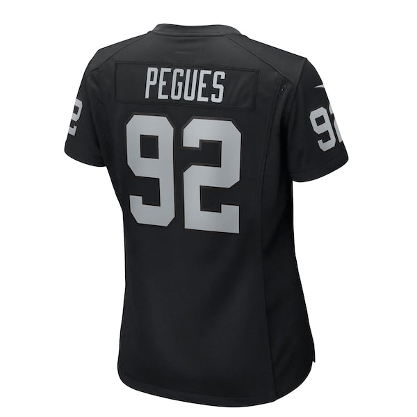 JJ Pegues Las Vegas Raiders Nike Women's Team Game Jersey - Black - Image 3