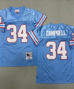 Earl Campbell Houston Oilers Authentic Throwback Retired Player Jersey