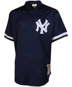 Alternative view of Bernie Williams New York Yankees Cooperstown Mesh Batting Practice Jersey - Navy