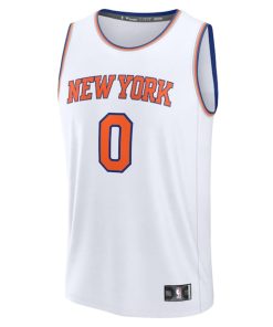 Alternative view of Donte DiVincenzo New York Knicks  Fast Break Replica Player Jersey - Association Edition - White