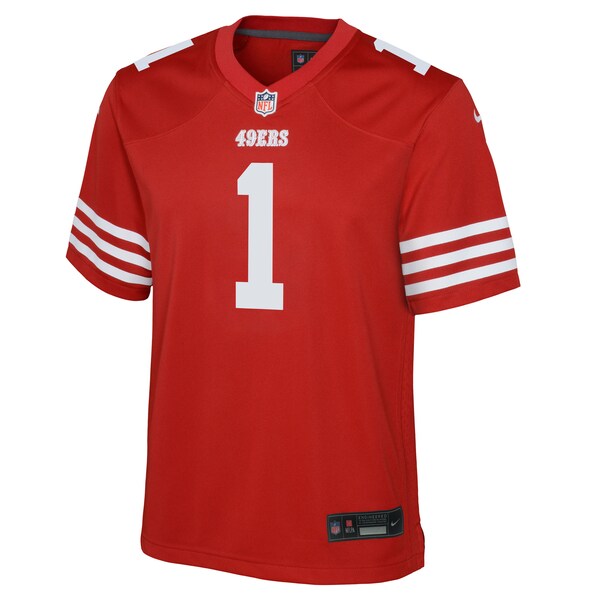 Ricky Pearsall San Francisco 49ers Nike Youth Team Game Jersey - Scarlet - Image 2