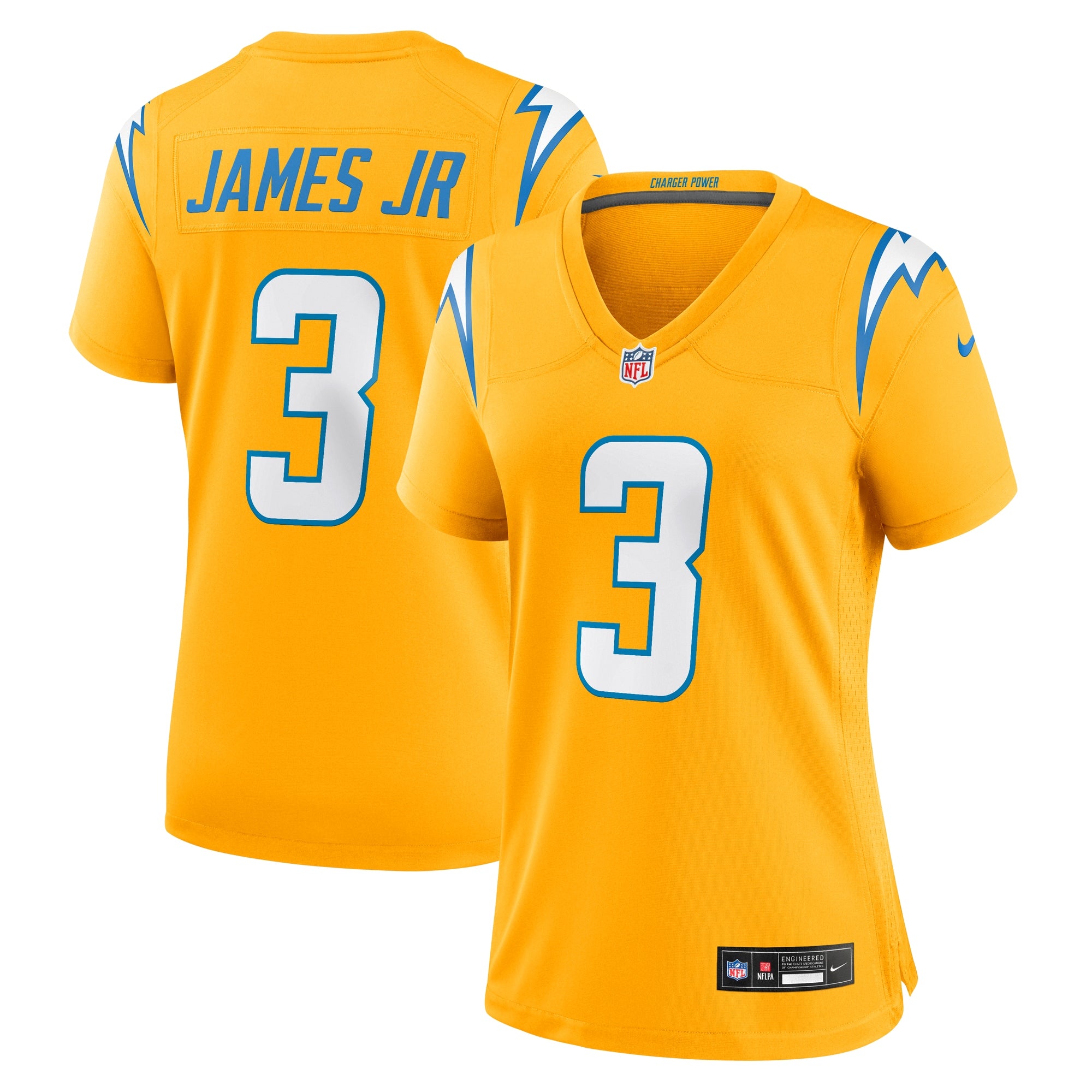 Derwin James Jr. Los Angeles Chargers Nike Women's Alternate Super Chargers Game Jersey - Navy/Powder Blue/Gold - Image 7