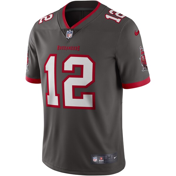 Tom Brady Tampa Bay Buccaneers Nike Alternate Vapor Limited Jersey - Pewter/Red - Image 3