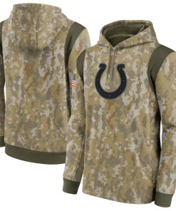 Indianapolis Colts Nike Salute To Service Therma Performance Pullover Hoodie - Camo
