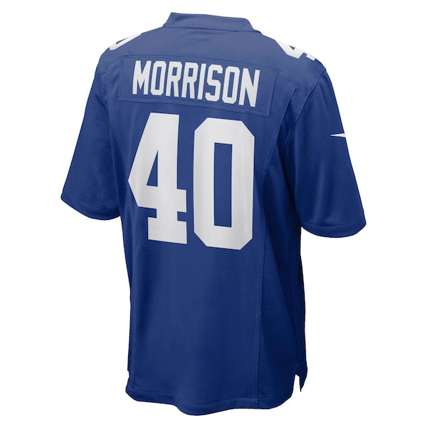 Joe Morrison New York Giants Nike Retired Player Jersey - Royal - Image 3