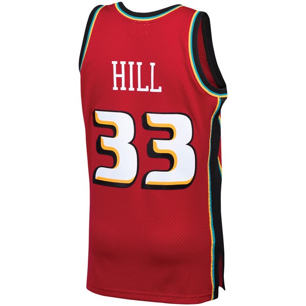 Grant Hill Detroit Pistons 1999/00 Hardwood Classics Swingman Jersey - Red - Image 3