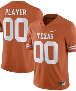 Men's Nike Texas Texas Longhorns Pick-A-Player NIL Replica Football Jersey - Orange/White
