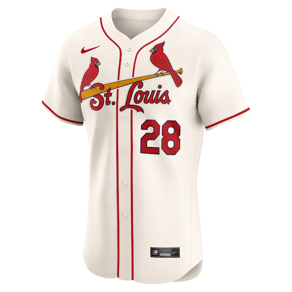 Nolan Arenado St. Louis Cardinals Nike Alternate Elite Player Jersey - Cream - Image 3