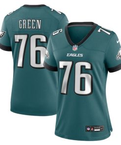 Kenyon Green Philadelphia Eagles Nike Women's Team Game Jersey - Midnight Green