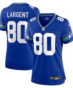 Steve Largent Seattle Seahawks Nike Women's Throwback Retired Player Game Jersey - Royal/Navy