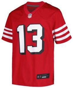 Alternative view of Brock Purdy San Francisco 49ers Nike Youth Game Jersey - Scarlet