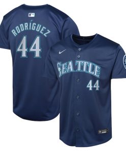 Julio Rodr¨ªguez Seattle Mariners Nike Youth Road Limited Player Jersey - Navy/Aqua/White