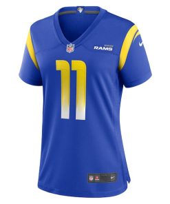Alternative view of Carson Wentz Los Angeles Rams Nike Women's Team Game Jersey -  Royal