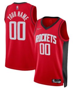 Houston Rockets Nike 2021/22 Diamond Swingman Custom Jersey - Icon Edition - Red