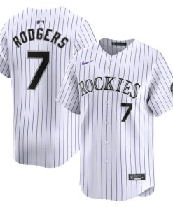 Brendan Rodgers Colorado Rockies Nike Home Limited Player Jersey - White