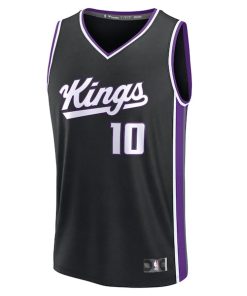 Alternative view of DeMar DeRozan Sacramento Kings  Fast Break Replica Player Jersey - Icon Edition - Black