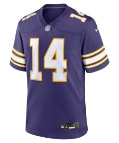 Alternative view of Sam Darnold Minnesota Vikings Nike Alternate Game Jersey -  Purple