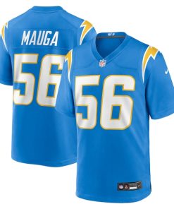 Kanai Mauga Los Angeles Chargers Nike Team Game Jersey -  Powder Blue