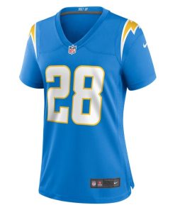 Alternative view of Isaiah Spiller Los Angeles Chargers Nike Women's Game Jersey - Powder Blue