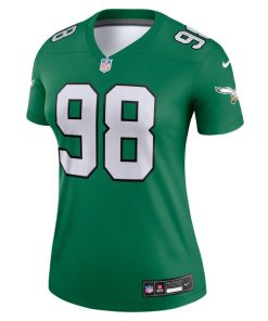 Alternative view of Jalen Carter Philadelphia Eagles Nike Women's Legend Jersey - Kelly Green