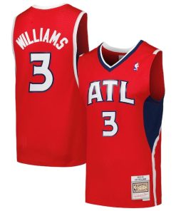 Lou Williams Atlanta Hawks 2001/02 Hardwood Classics Swingman Jersey - Red