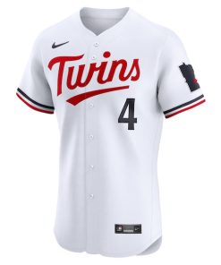 Alternative view of Carlos Correa Minnesota Twins Nike Home Elite Jersey - White