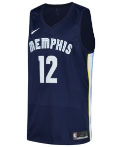 Alternative view of Ja Morant Memphis Grizzlies Nike Swingman Player Jersey - Icon Edition - Navy