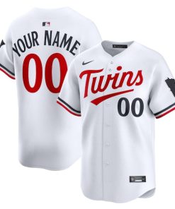 Minnesota Twins Nike Home Limited Custom Jersey - White