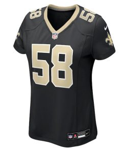 Alternative view of Chris Rumph II New Orleans Saints Nike Women's Team Game Jersey -  Black