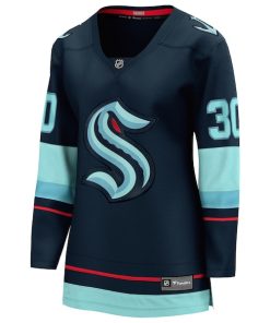 Alternative view of Matt Murray Seattle Kraken  Women's Home Breakaway Jersey - Deep Sea Blue