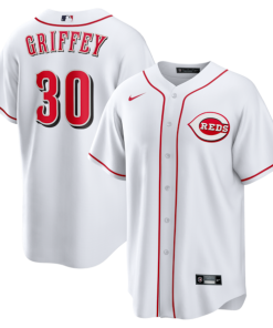 Ken Griffey Jr. Cincinnati Reds Nike Home Retired Player Replica Jersey - White