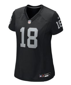 Alternative view of Jack Bech Las Vegas Raiders Nike Women's Team Game Jersey -  Black