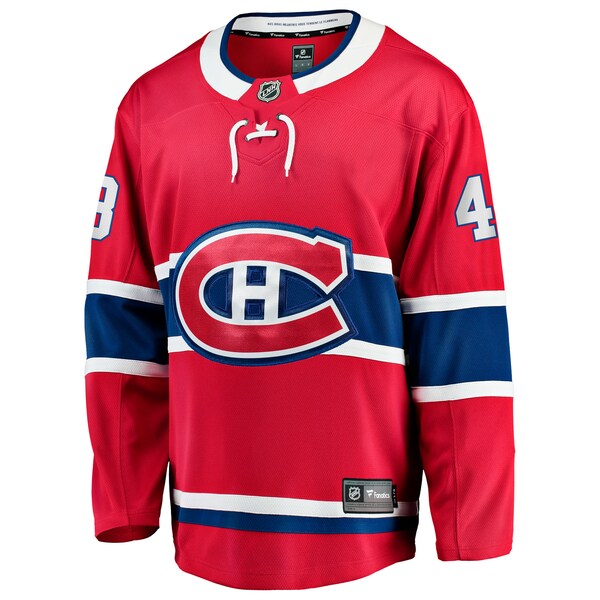 Lane Hutson Montreal Canadiens Home Breakaway Jersey - Red - Image 2