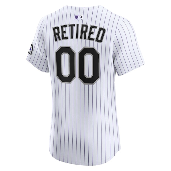 Colorado Rockies Nike Home Elite Pick-A-Player Retired Roster Jersey - White - Image 3