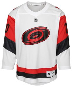 Alternative view of Sebastian Aho Carolina Hurricanes Youth Away Replica Player Jersey - White