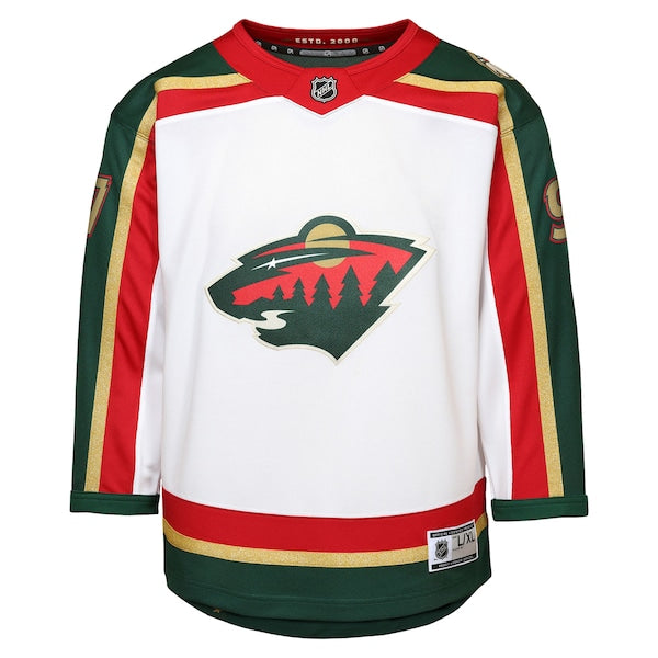 Kirill Kaprizov Minnesota Wild Youth 25th Anniversary Replica Player Jersey - White/Green - Image 5