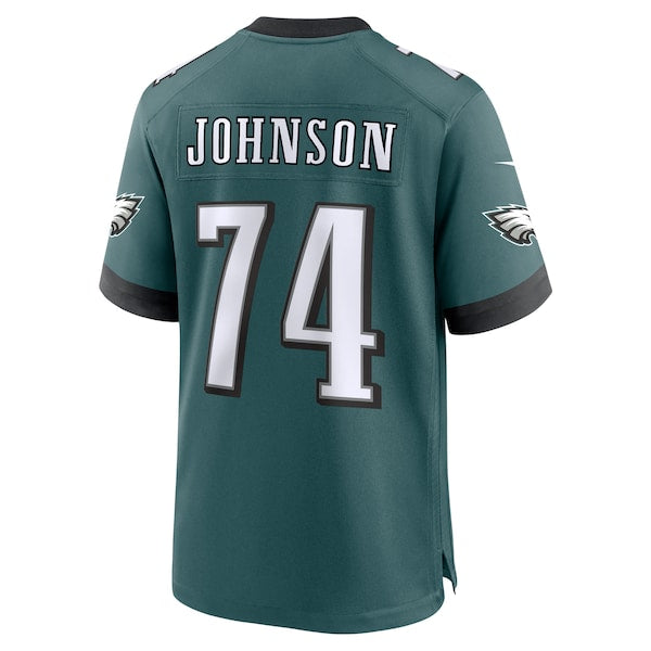 Fred Johnson Philadelphia Eagles Nike Team Game Jersey - Midnight Green - Image 3