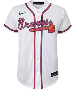 Alternative view of Max Fried Atlanta Braves Nike Youth Alternate Replica Player Jersey - White