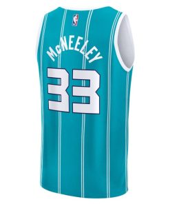 Alternative view of Liam McNeeley Charlotte Hornets  Fast Break Replica Jersey - Teal - Icon Edition