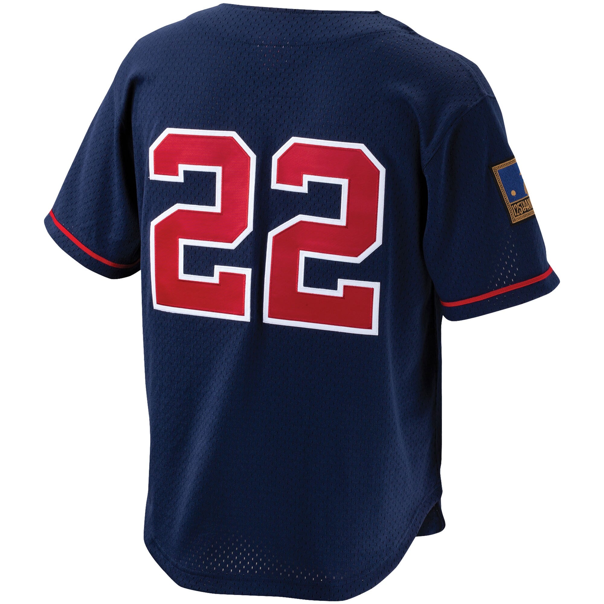 Bo Jackson California Angels Cooperstown Collection Mesh Batting Practice Button-Up Jersey - Navy - Image 3