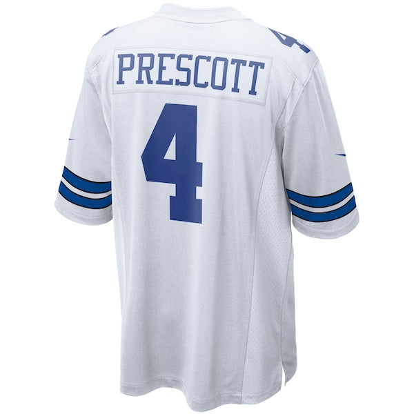 Dak Prescott Dallas Cowboys Nike Game Team Jersey - White/Navy - Image 4